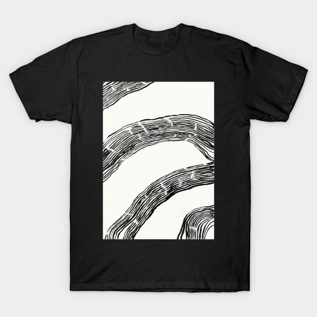 Linear Spatiality Minimal Art T-Shirt by Crestern